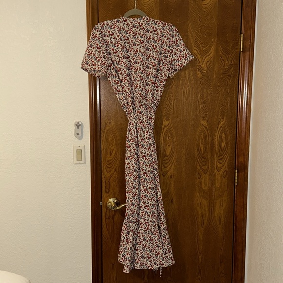 PRETTYGARDEN Wrap Boho Floral Maxi Dress - Picture 16 of 17